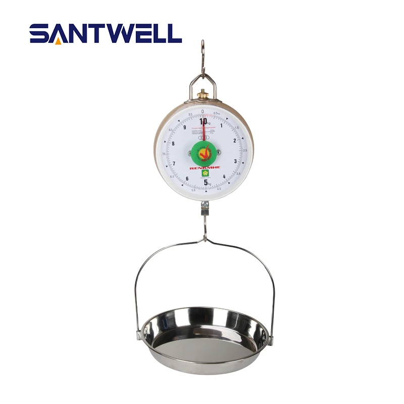 Santwell 10kg Kitchen Spring Dial Balance Tension Mechanical Weighing Food Scales