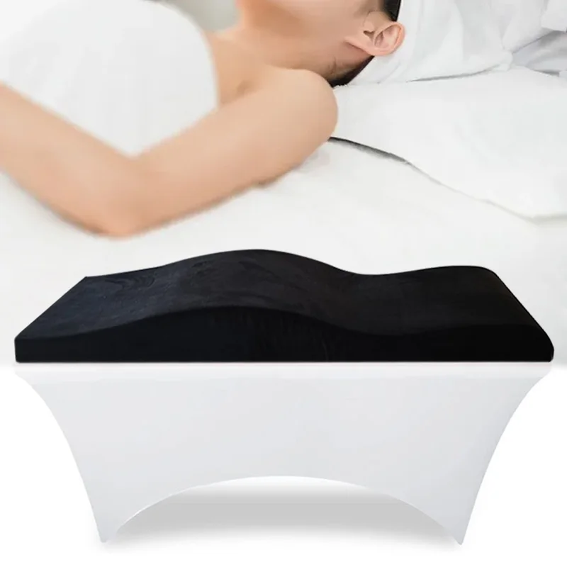 Union Win salon orthopedic cured eyelash table foam topper sponge mattress eyelash memory foam curved topper lash bed mattress