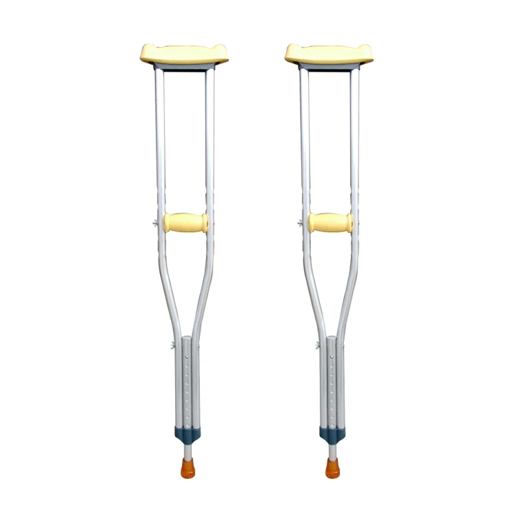 Wholesale rehabilitation equipment disable walk stick axillary aluminum crutches underarm  crutches for walking