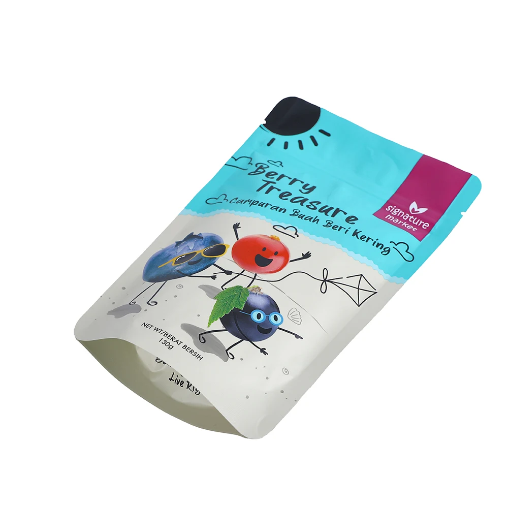 Ziplock Packing Bag Custom Plastic Pouch Packaging Dried Fruit Apricot Treasure Cranberries Food Packing Bag