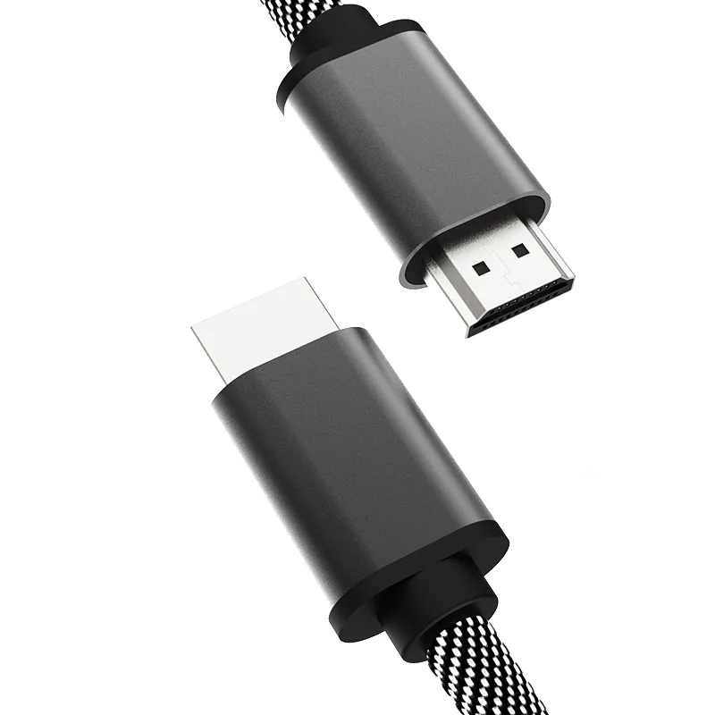 Кабель HDMI 4K 60 Гц 18 Гбит/с, высокоскоростной кабель HDMI 2,0, плетеный шнур для монитора телевизора