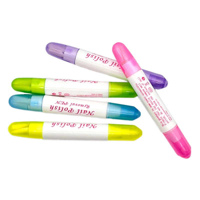 High Quality Paint Plastic Edge Mistakes Erase Tips Oil Manicure Finger Art Polish Corrector Tool Gel Cleaner Nail Remover Pen