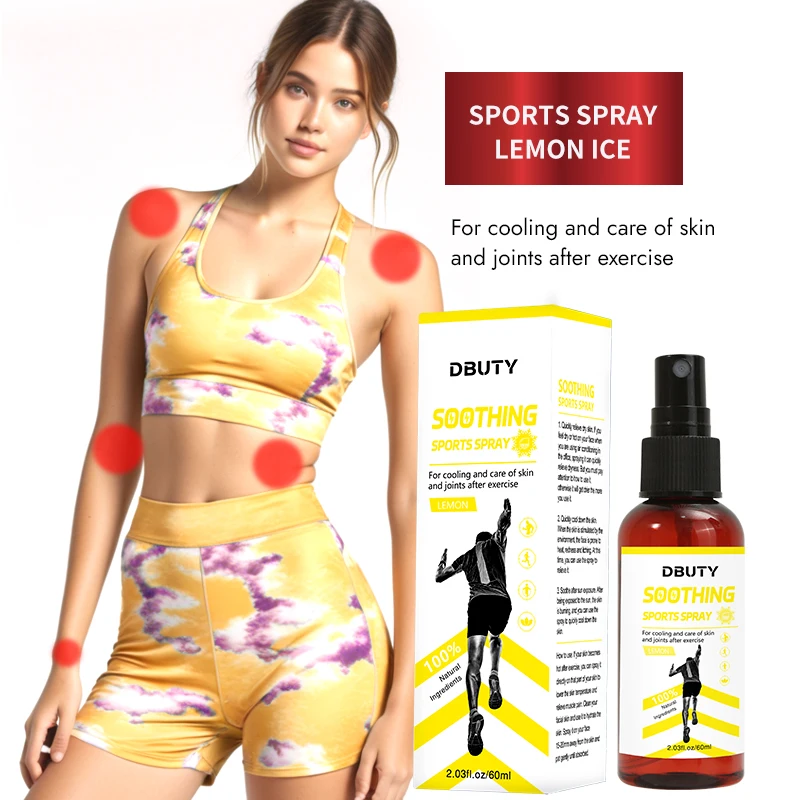 FATAZEN Pure Lemon Magnesium Oil Spray Muscle Relief Magnesium Sport Spray Private Label Refreshing Lemon Body Oil Spray