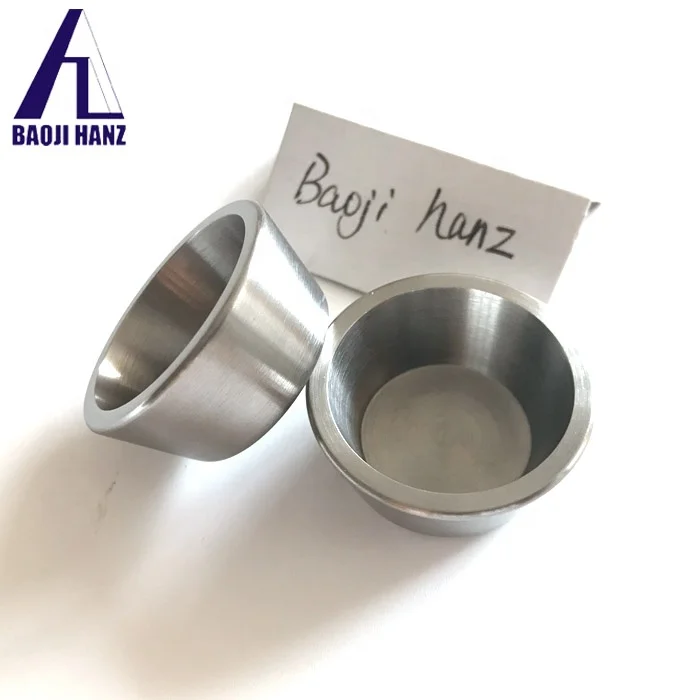 Long lifetime melting pots Vacuum coating engineering 99.95% W tungsten crucibles liners for sale