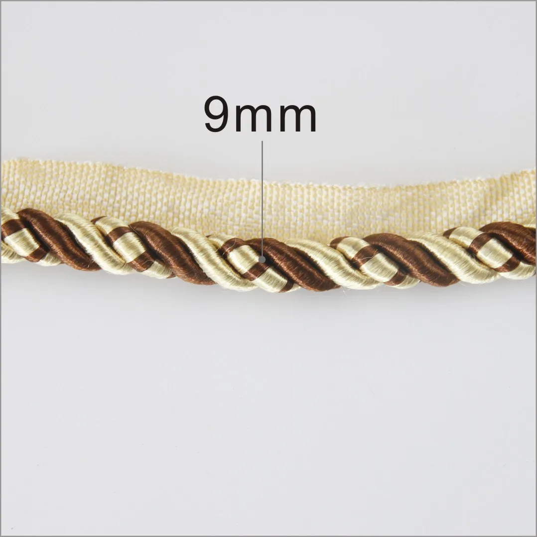 Декоративная веревка из 100% полиэстера для занавесок или диванов от китайского поставщика