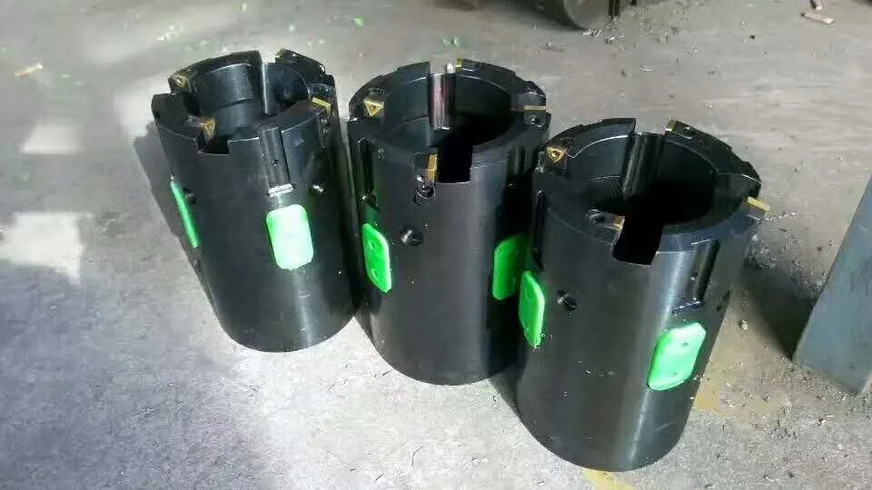 High quality trepanning tools deep hole drill head with inserts and guide pads