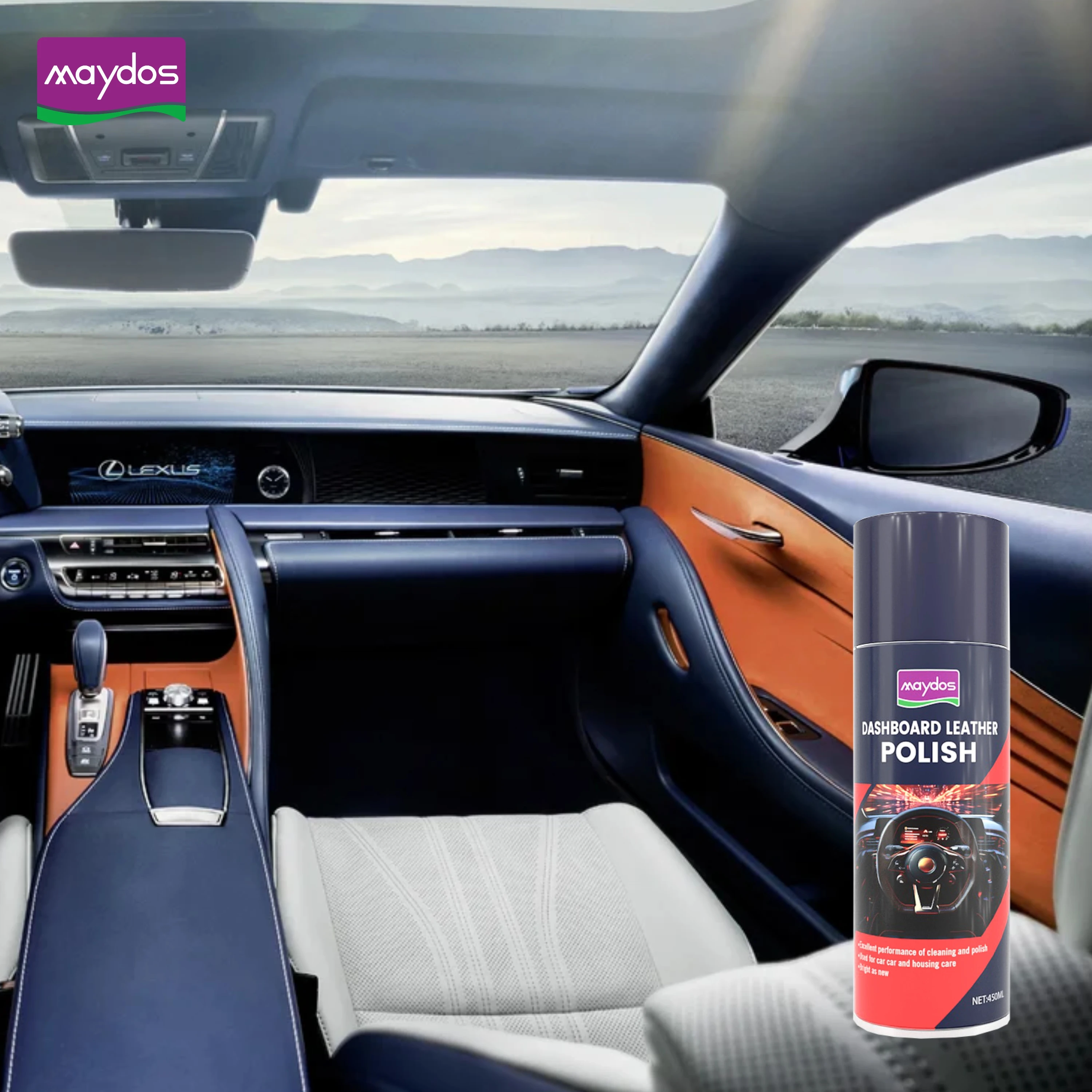 Dashboard and Leather Shine Polishes Anti Static Car Polish Prevent Cracking for Leather