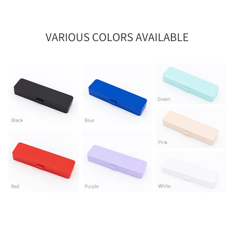 Plastic ball pen Box Plastic Colored Pencil Case PP Pen Box