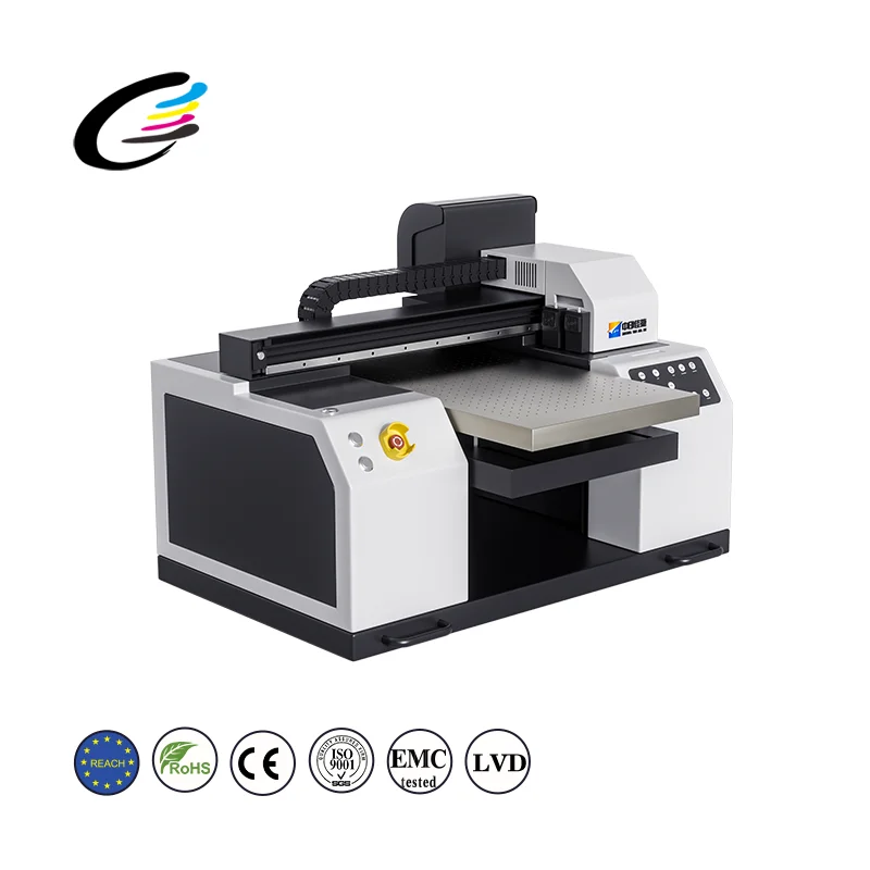 Fcolor UV DTF printer full set AB Film Automatic A3 UV Flatbed Varnish printer for phone case bottle glass metal sticker