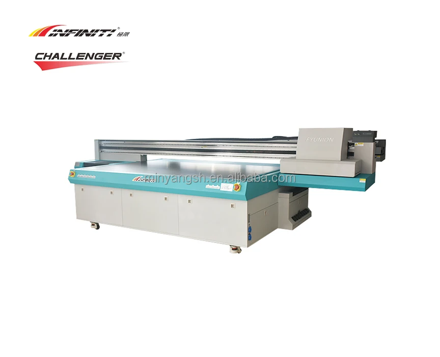 FYUNION FY-1325R Ricoh Gen6 head 1300mm*2500mm sandwich white varnish printing linear motor UV flatbed printer