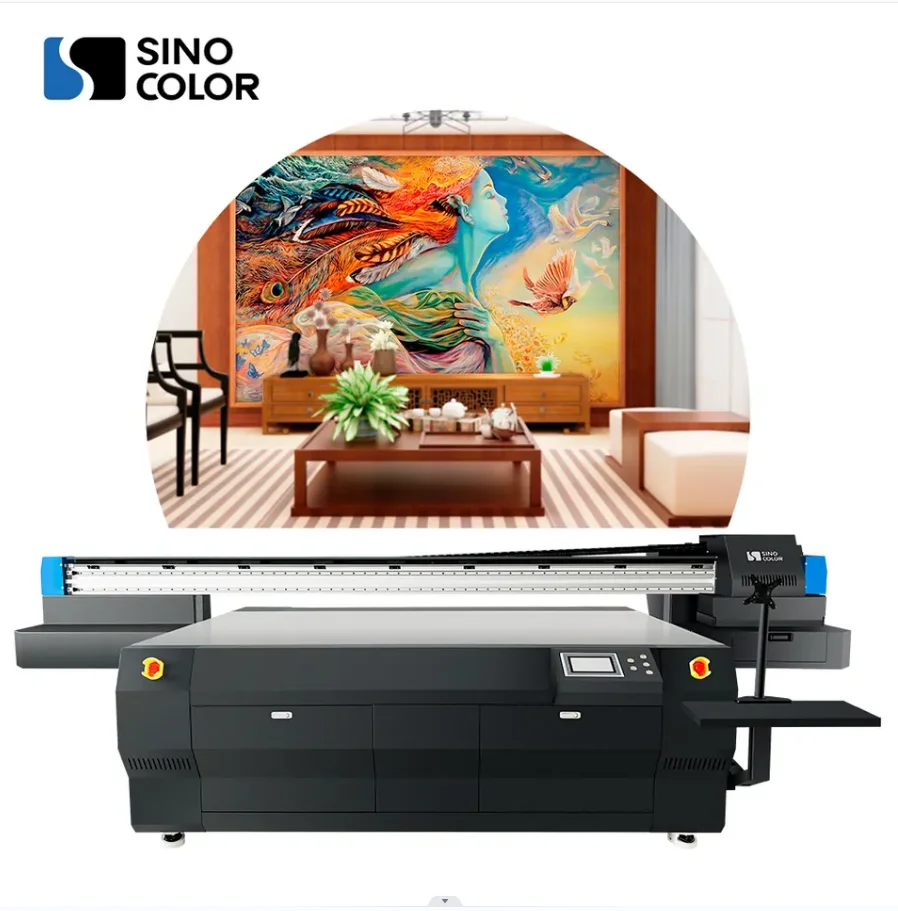 Wholesale selling price 1325 i3200/GEN5/GEN6 large format sticker glass metal ceramic acrylic wood dtf uv flatbed printer