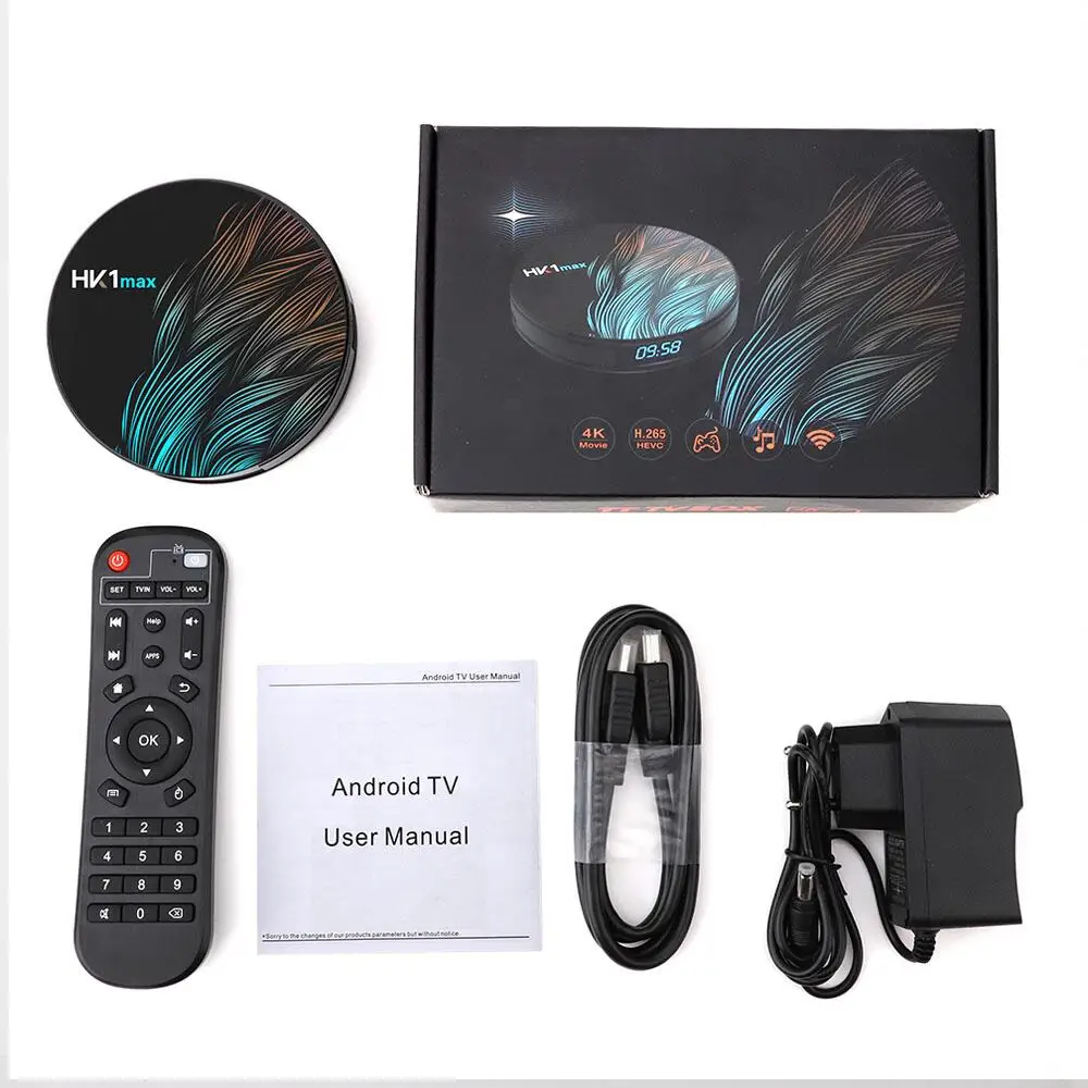 Excel Digital 2020 Newest HK1 Max RK3328 Android 9.0 Tv Box Dual Wifi 4GB 32GB HK1 Max 4k Android Tv Box