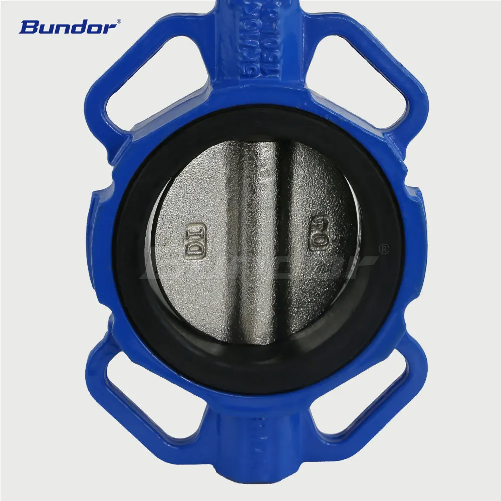 Bundor 380V DN50~1200 Cast Iron Ductile Steel Wafer Electric Butterfly