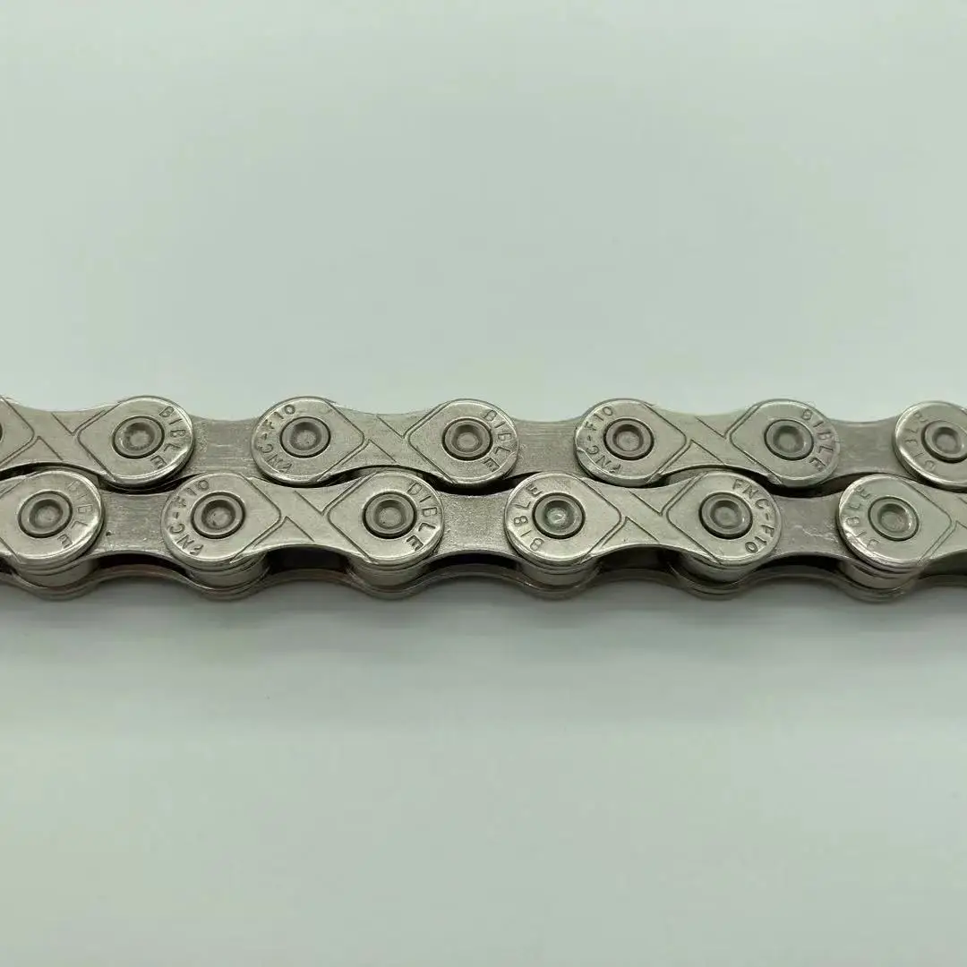 custom 10 speed antirust stainless steel half hollow silvery bike chains bicycle