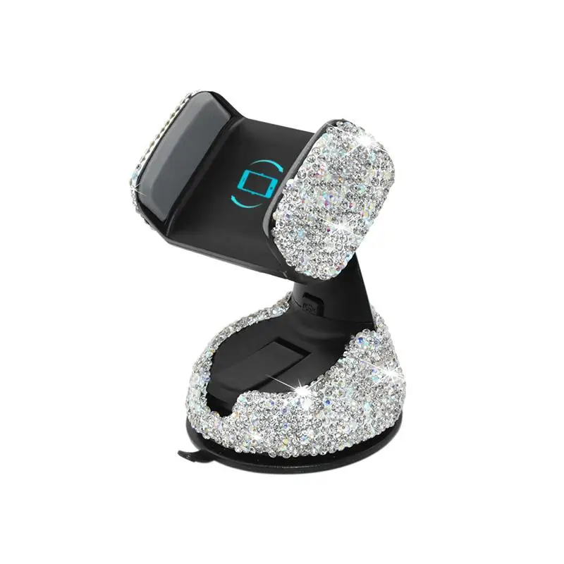 Competitive High Quality Universal bling rhinestone car mobile holder Air Vent Mount crystal Car Phone Holder