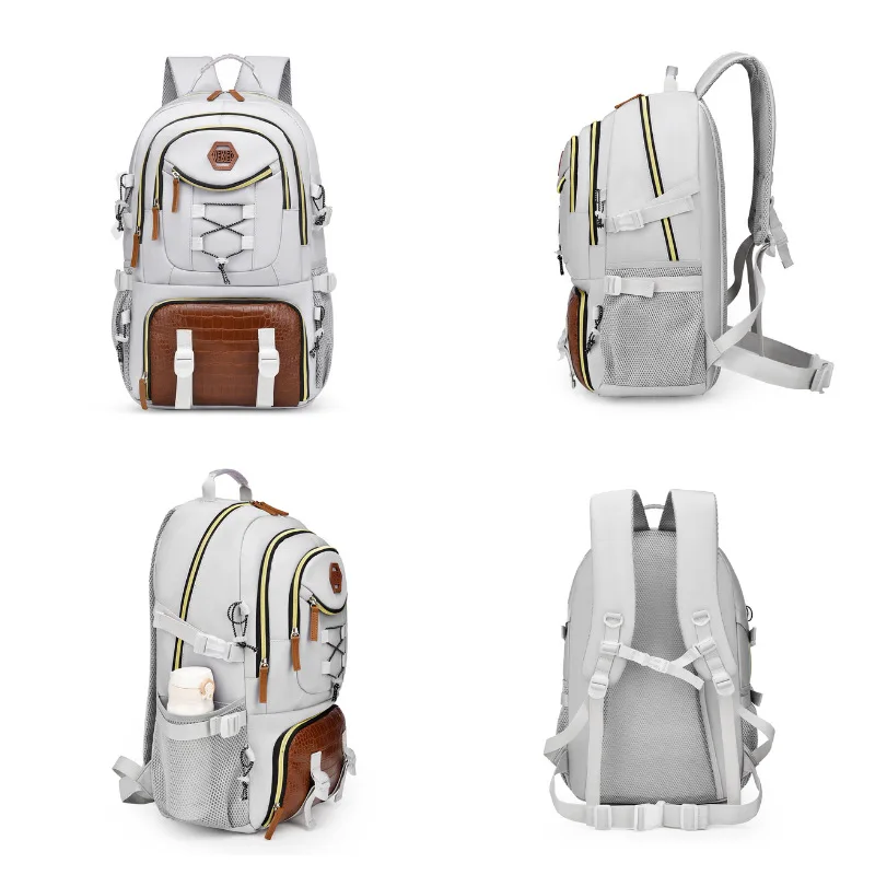 New high-value leisure backpack large-capacity high-grade travel bag mountaineering bag Oxford cloth backpack