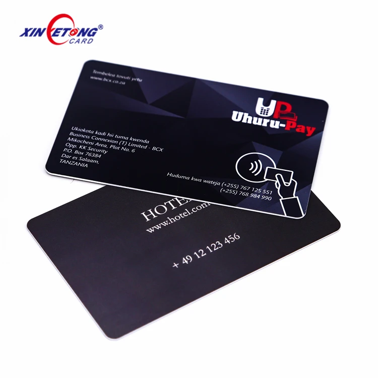 QR CODE Barcode numbers printable 85.5x54mm PVC Plastic Gift Card