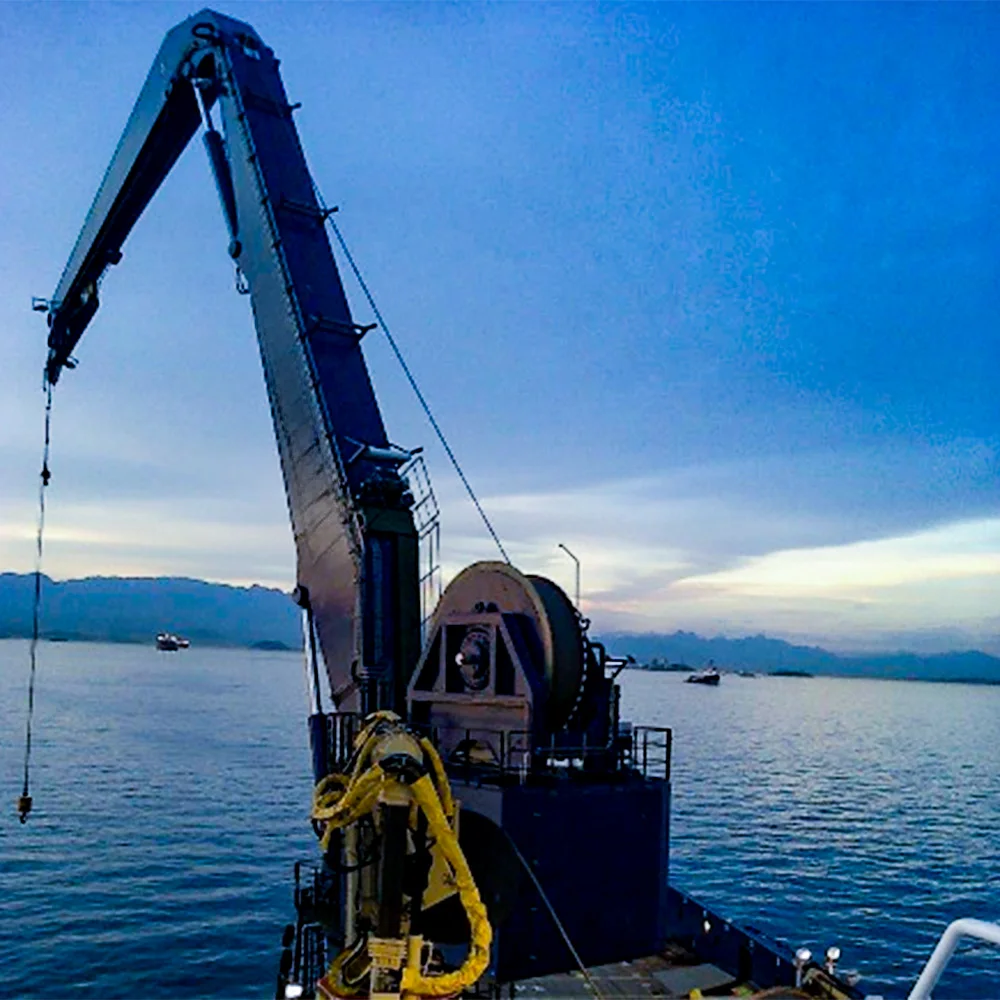 Professional 3t Marine Deck Crane with Motor Engine Gear Core Components