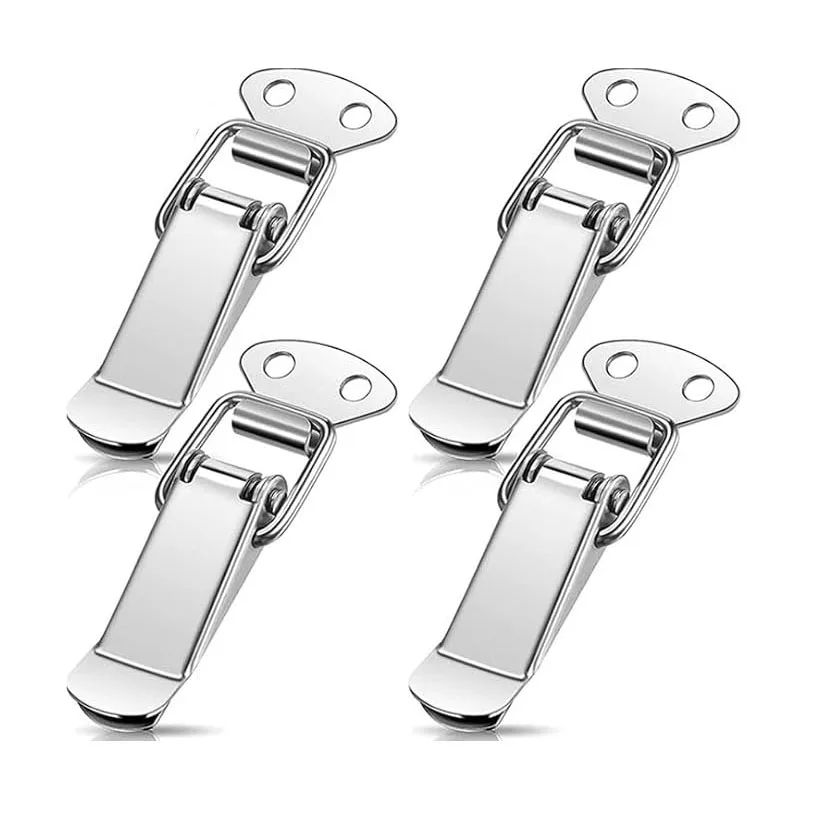 HM3109 Mini Spring Loaded Buckle Latch Toggle Hasp Lock Latch Catches Hasps Clamp for Luggage Wooden Case Toolbox