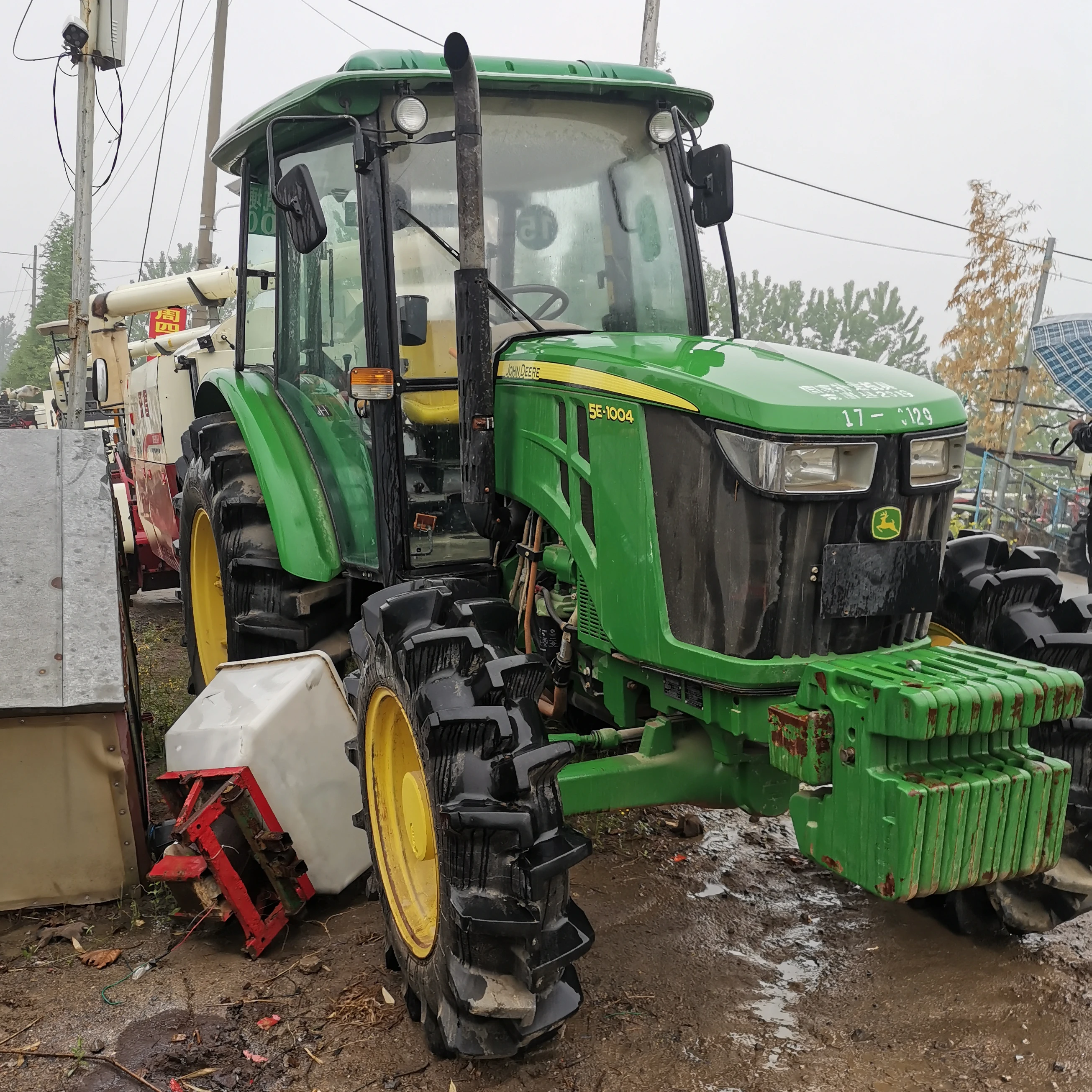 Farming tractor front loader tractors MF385 50hp 70hp 90hp 100hp deere kubota massey ferguson used tractors for farming