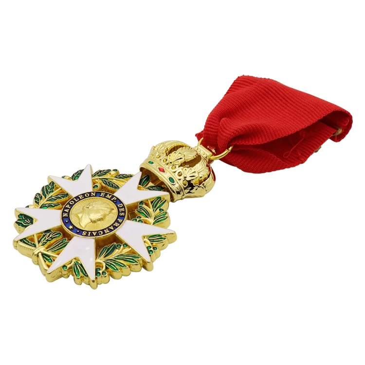Professional Design Custom Metal Medal Golden Products For Honor Wholesale Medal Manufacturer Short Medal