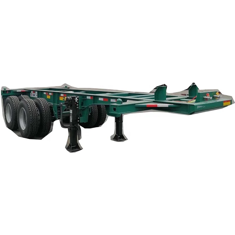 
Factory direct sales CIMC 2 axle 20ft skeleton trailer container chassis 