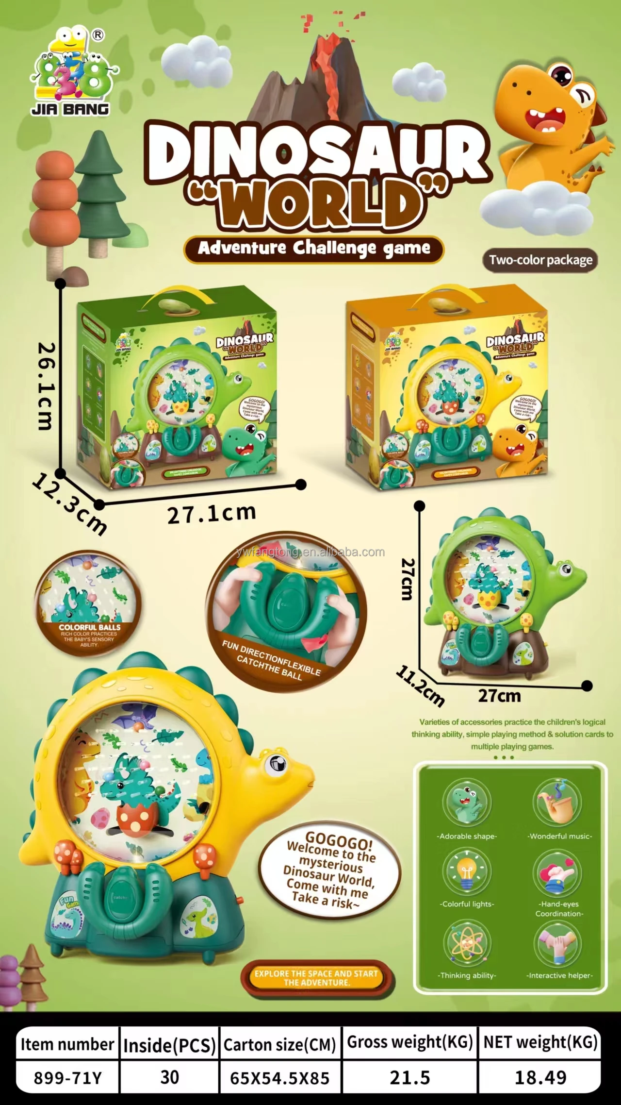 New product 2023 hot selling Dinosaur game machine with light music educate puzzle toys for kids juego Juguete