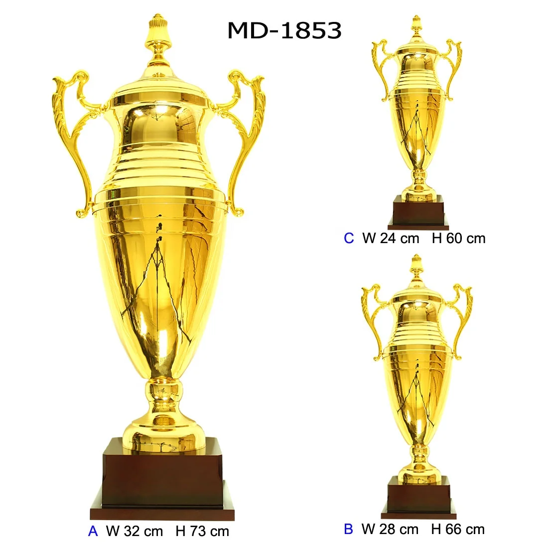Trophy Cup Custom Designed Sports Medals Trophies Engraving Trofeo Futbol Gold Plated Europe Luxury Premium Metal Trophy Cup