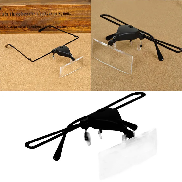 Регулируемое увеличительное стекло для наращивания ресниц со светодиодной подсветкой