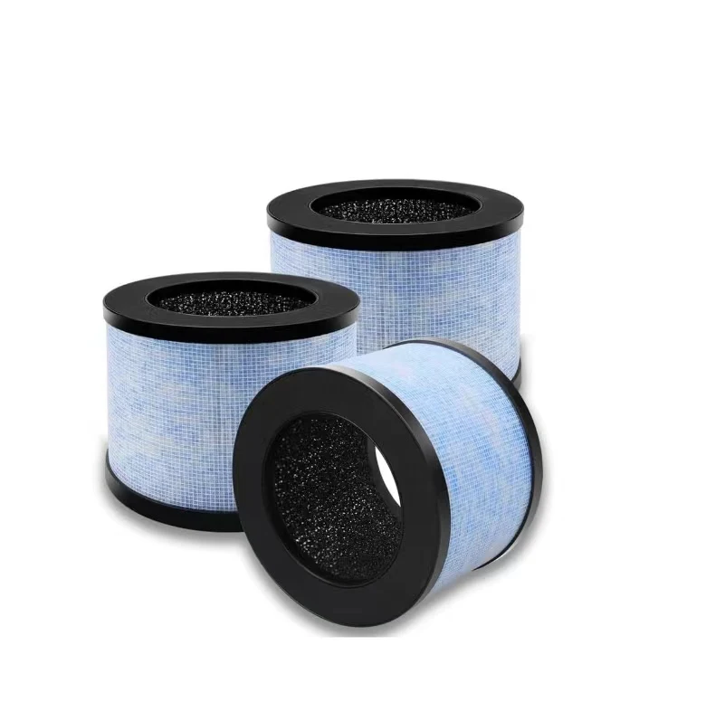 Customizable 3pack 3-in-1 H13 barrel-type True HEPA Replacement filter Compatible with Kloudi DH-JH01  HEPA Air Puriifie