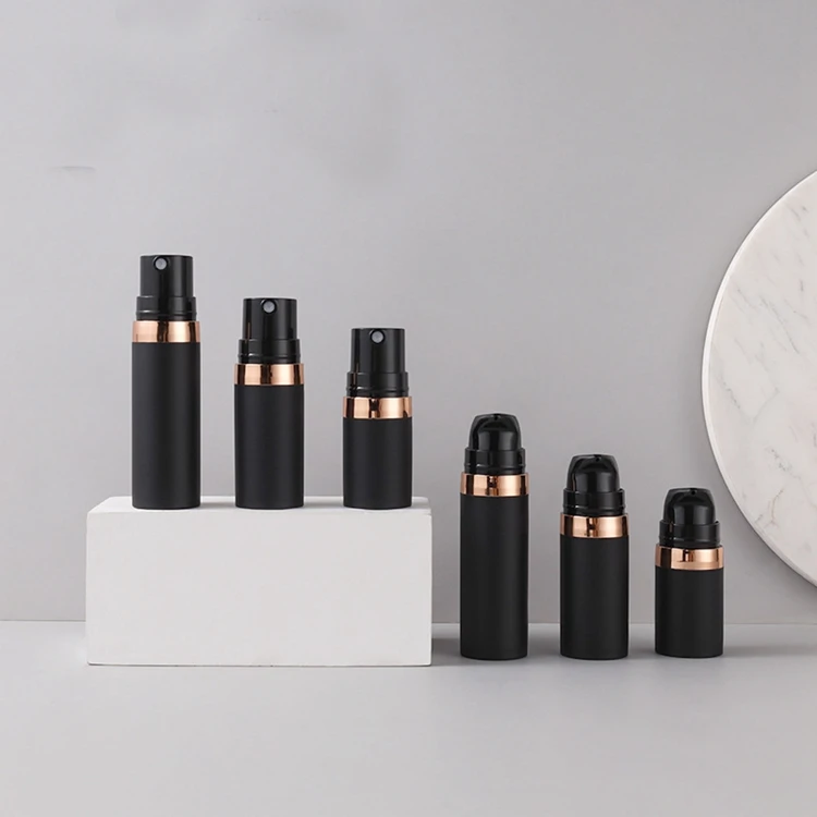 Round 15ml 30ml 50ml Cream Liquid Serum Travel Cosmetic Spray Plastic Containers Airless Pump Bottle Lotion Bottle