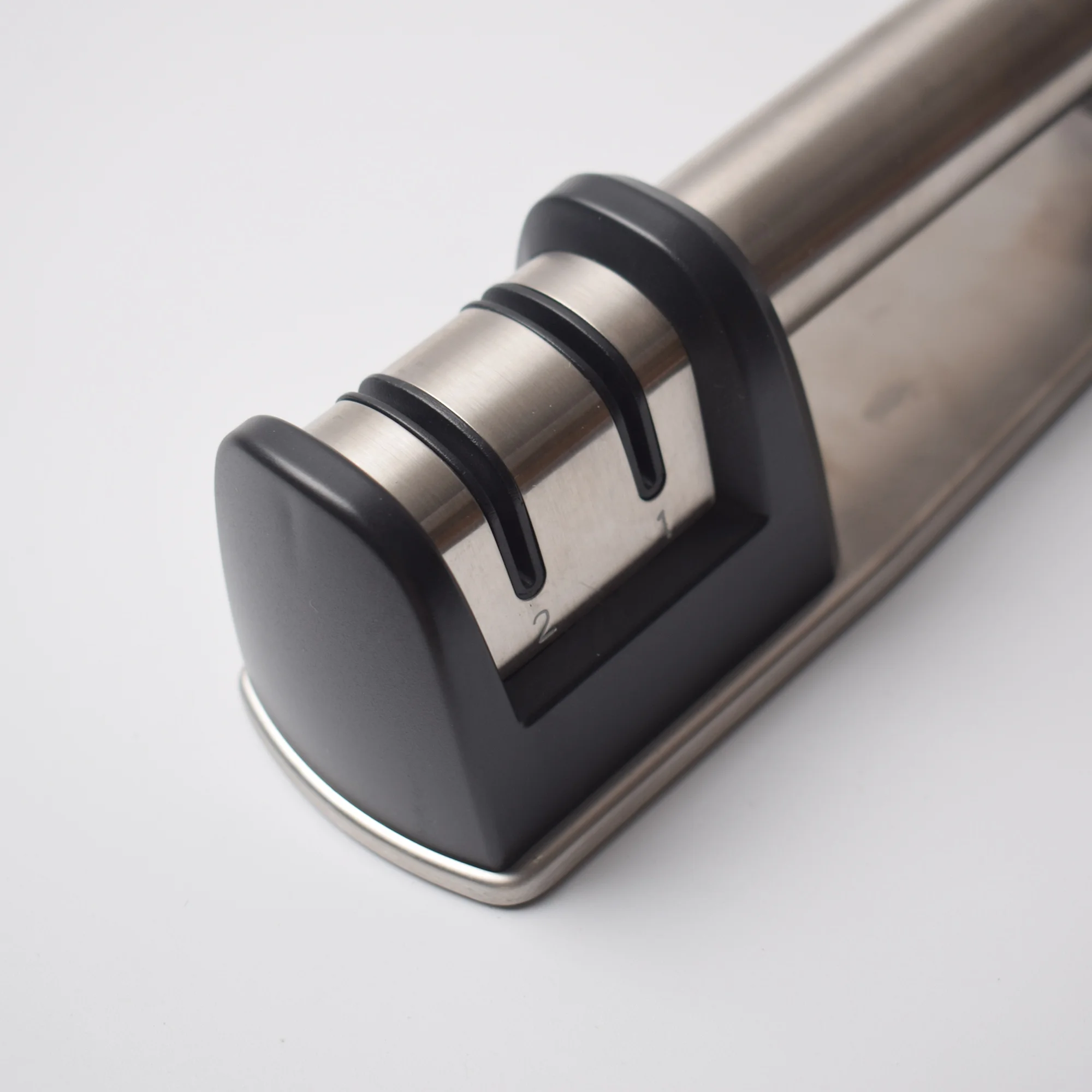 2 Stage Diamond Coated Sharpening with Ceramic Rod - Non-slip Base Sharpening Knife