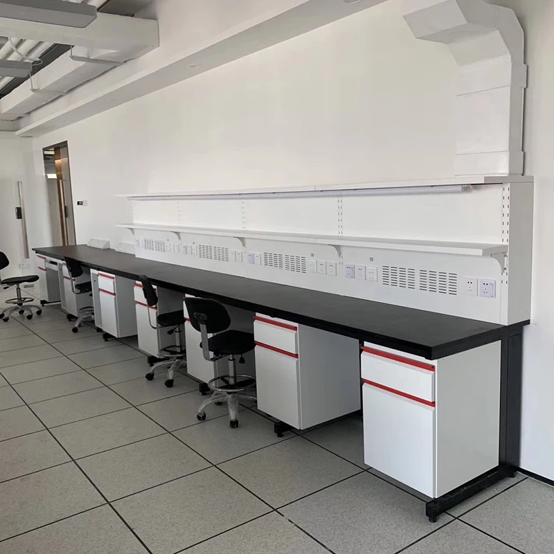 Lab Furniture Metal Laboratory Workbench and Medical Cabinet Fume Hood Reagent Rack
