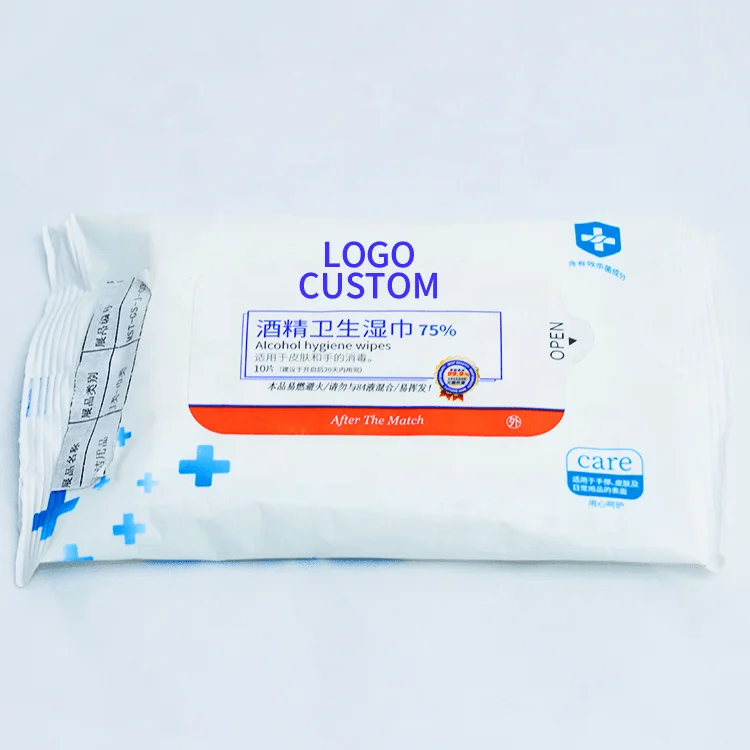 OEM/ODM Customized Multi-purpose Alcohol Wipes Antibacterial Wipes