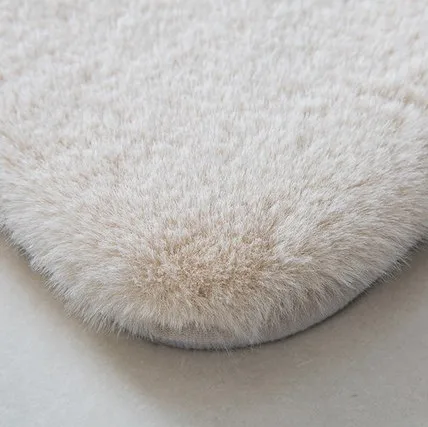 fluffy floor area living room Imitation rabit hair sheepskin fur rugs faux carpets mats for bed side