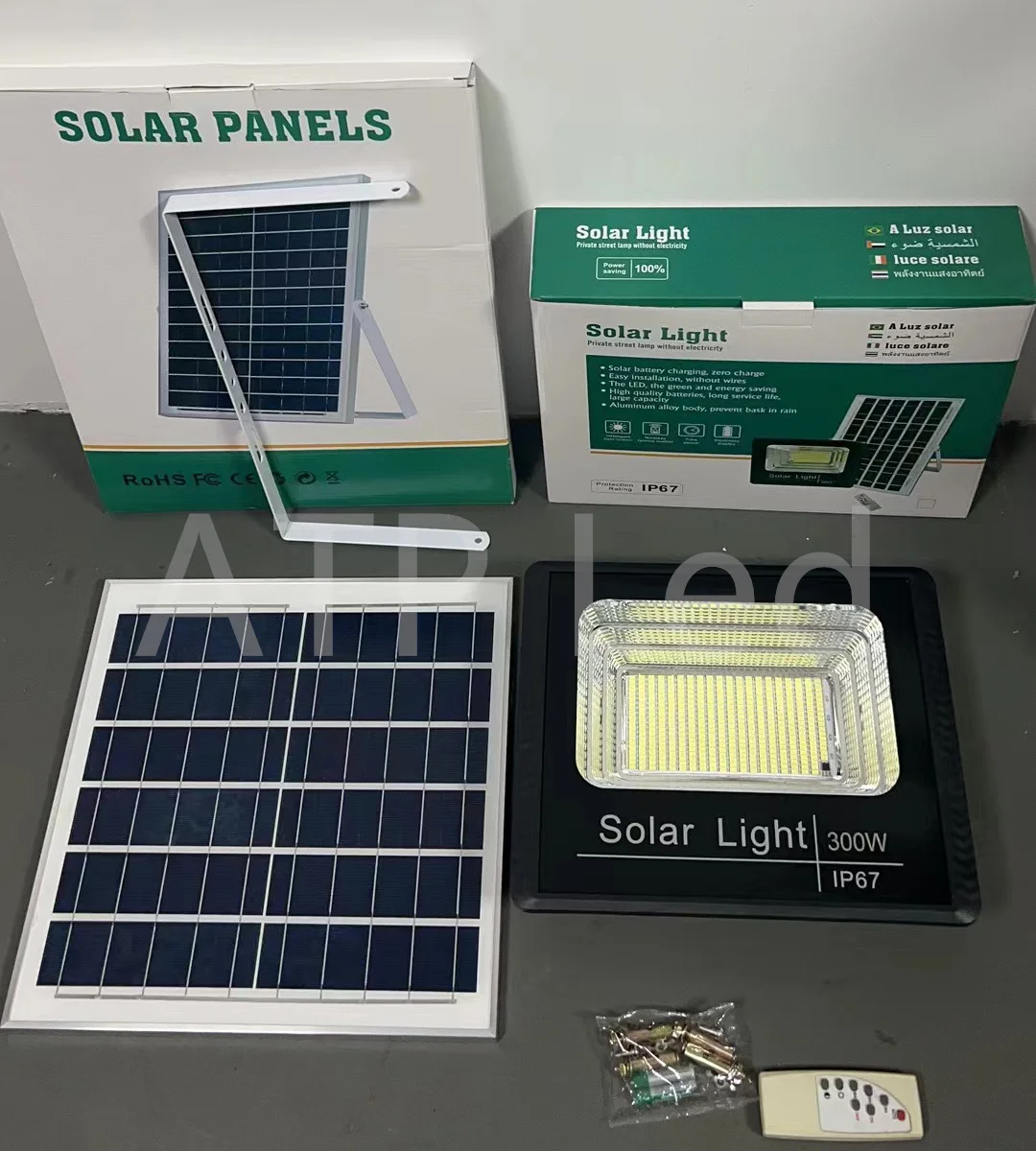 High Quality  IP65 Waterproof Outdoor SMD 50w 100w 150w 200w 300w solar led flood light with EXW price