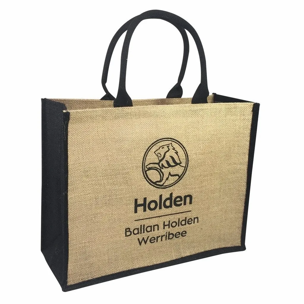 custom logo jute beach bag jute zipper bag cotton jute bag