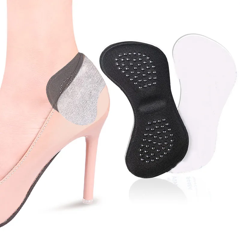Soft Foam Insoles High Shoes Pad Insert  Holes Anti Slip Abrasion Shoes Heel Sticker Adjustable Half-Size Heel Patch