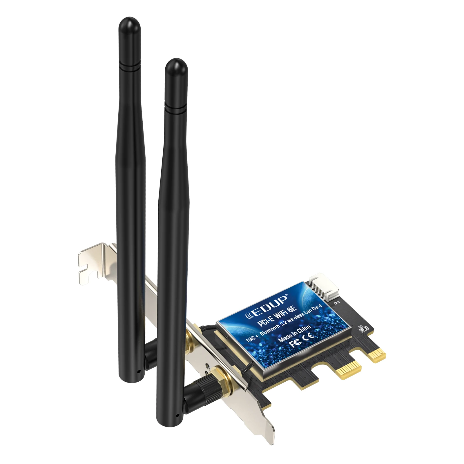 EDUP 2.4G/5.8G/6Ghz 802.11AX Wireless Network Cards Wifi 6 PCI Adapter for Desktop