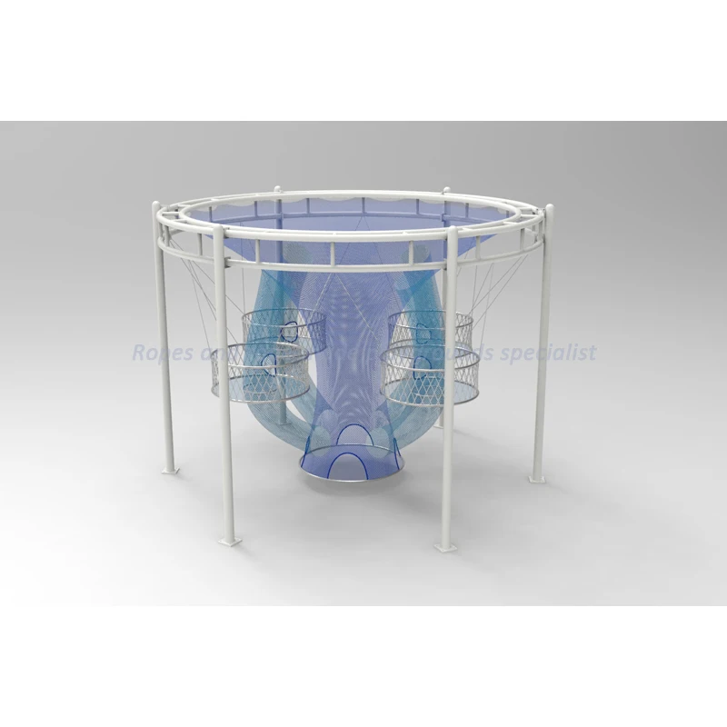 
High strength climbing rope net rainbow climbing nets for children playground 