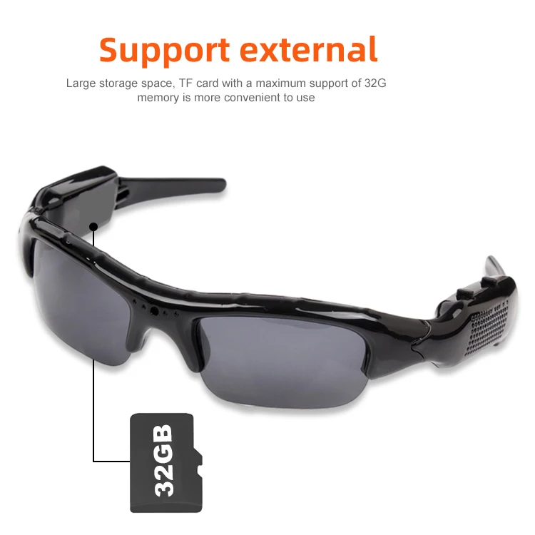 Factory Supply 1080P Hd Camera Eyewear User Manual Long Battery Life Wireless Spy Glasses Hidden Camera