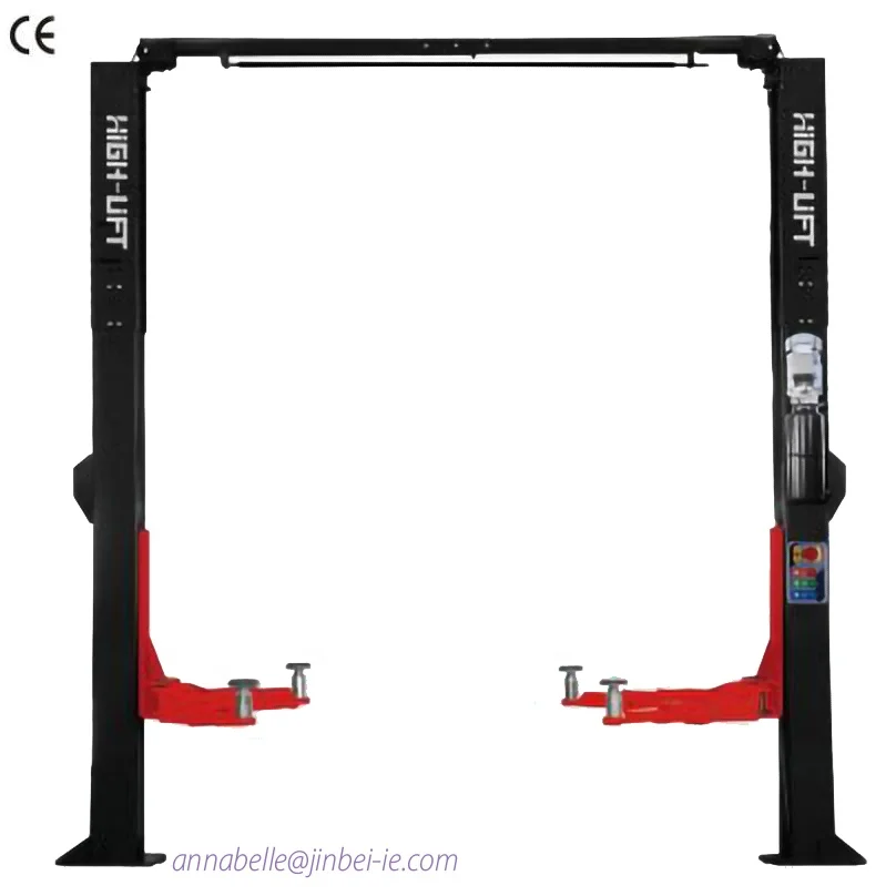 Direct drive push cylinder garage equipment 4T Mechanical single -point release two post lift/car lift platform