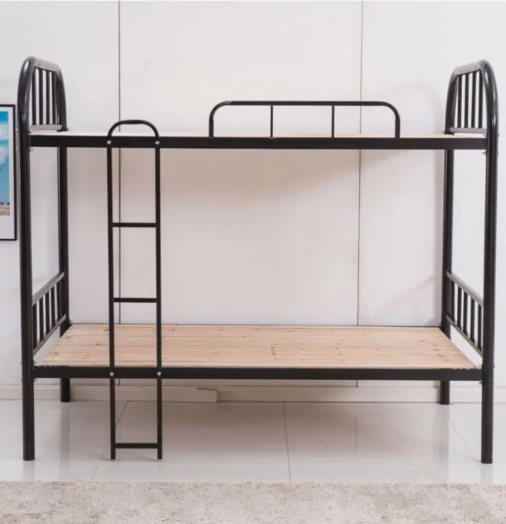 Metal bunk bed frame and bunk beds adult for school