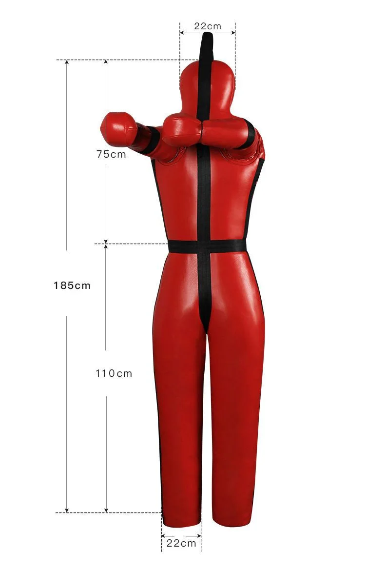 Boxing Sandbag 170cm Unfilled Fire Training Dummy MMA Jiu-jitsu Wrestling Dummy