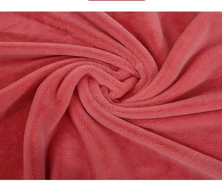 Stock pure color rabbit sable SKS imitation rabbit hair flannelette polyester fabric