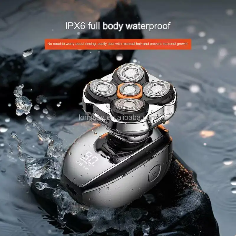 Face Shaver Usb Rechargeable Bald Head Shaver Shaving Machine Washable Rechargeable Men Barber Head Hair Shaving Machine
