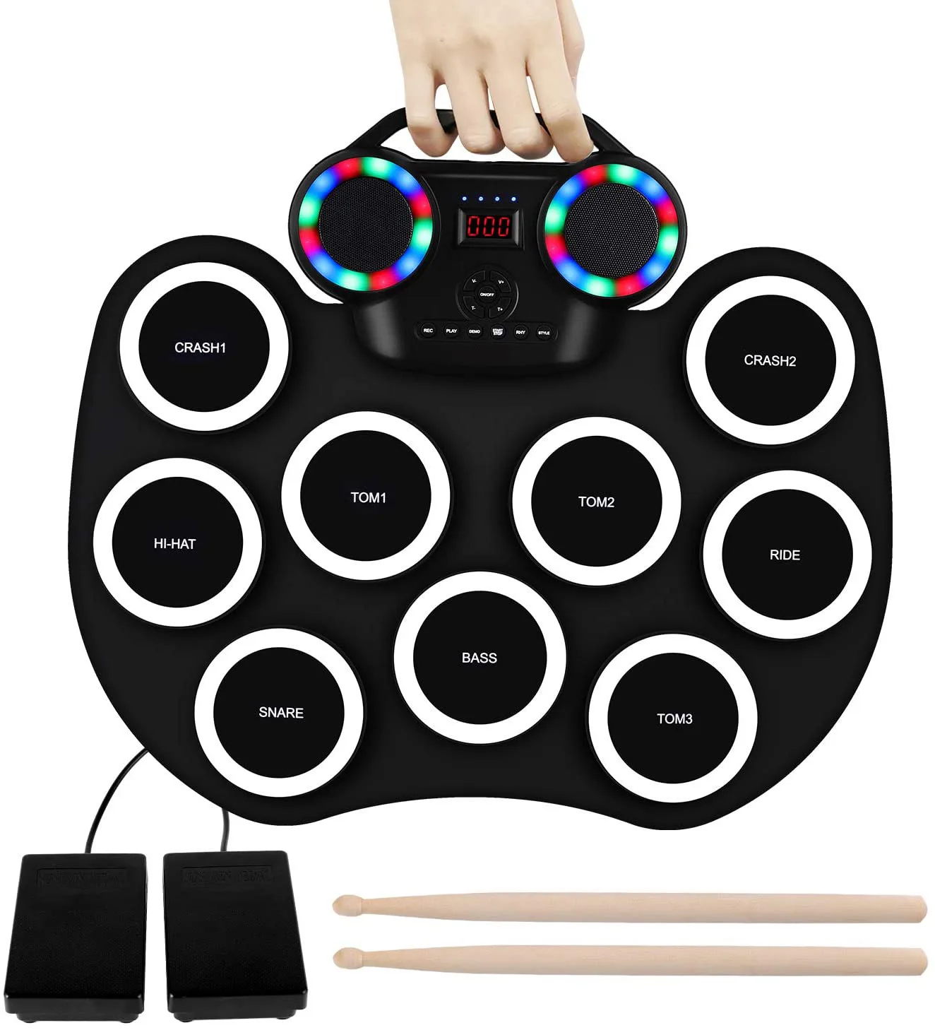 Оптовая продажа, барабанная площадка YIZHI, Электронная ударная установка Bateria Electronica, детские игрушки, музыкальные инструменты
