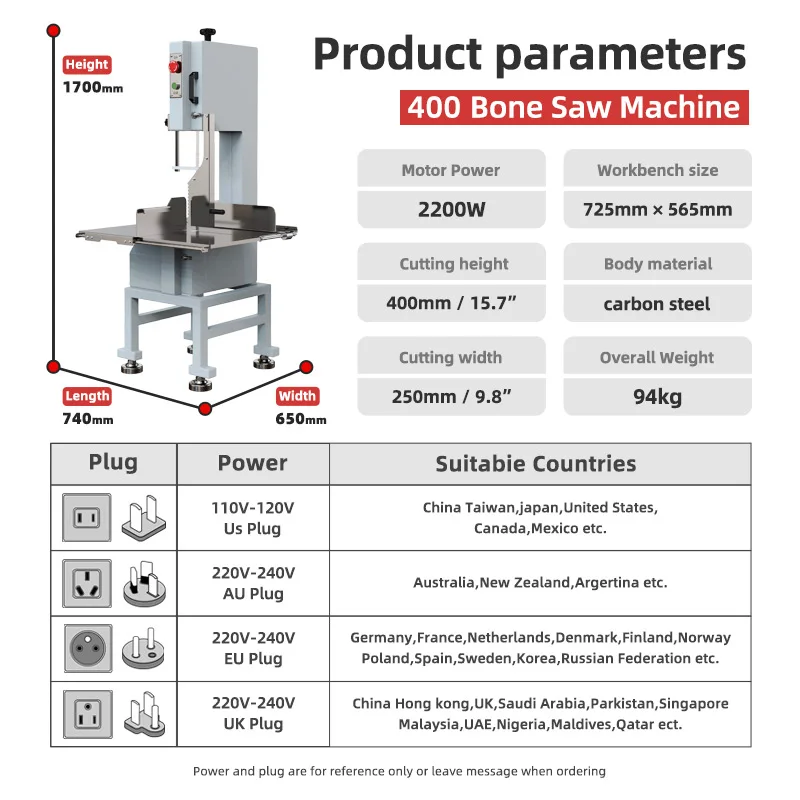 farm use meat cutting saw and bone  meat fish band saw  machine meat and bone cutting machine
