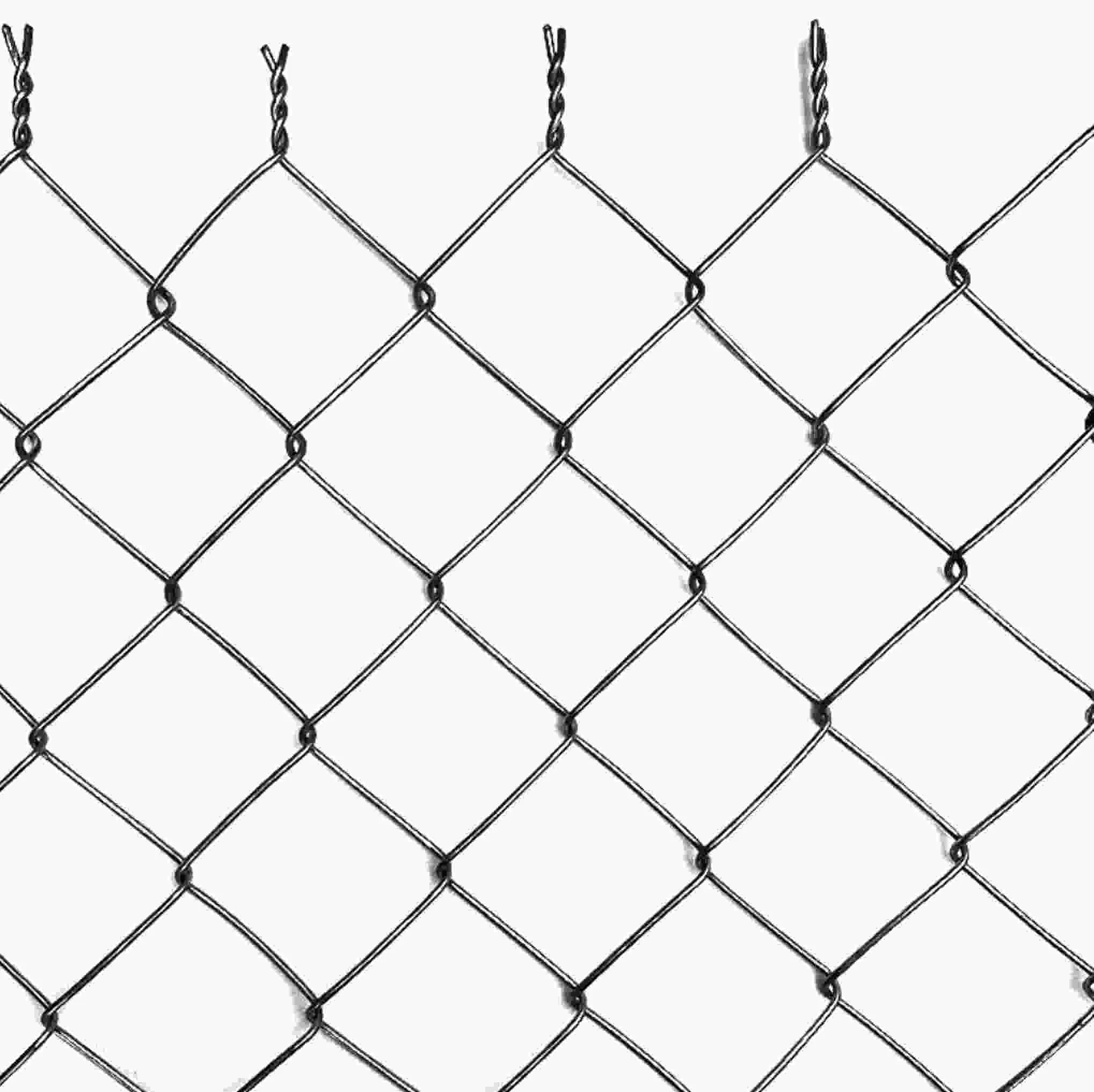 Temporary Diamond Mesh Fencing Cyclone Wire Galvanized PVC Coated Chain Link Fence