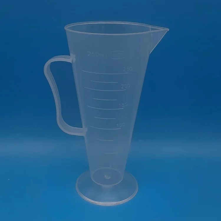 Лабораторный Пластиковый Полипропиленовый треугольный мерный стакан